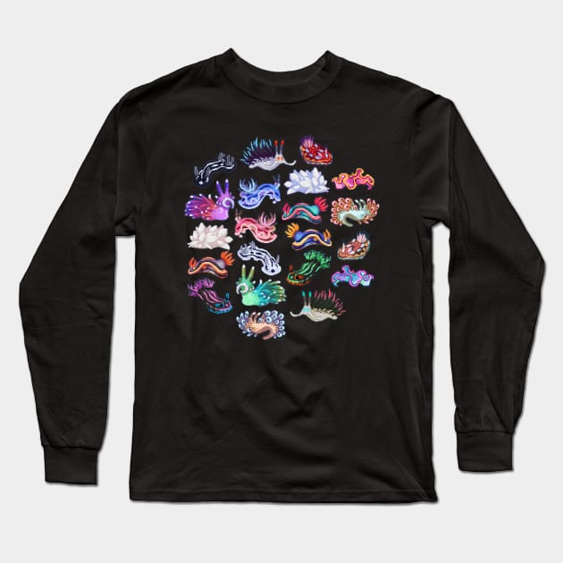 Nudibranch Scuba Diving design Long Sleeve T-Shirt by KuTees